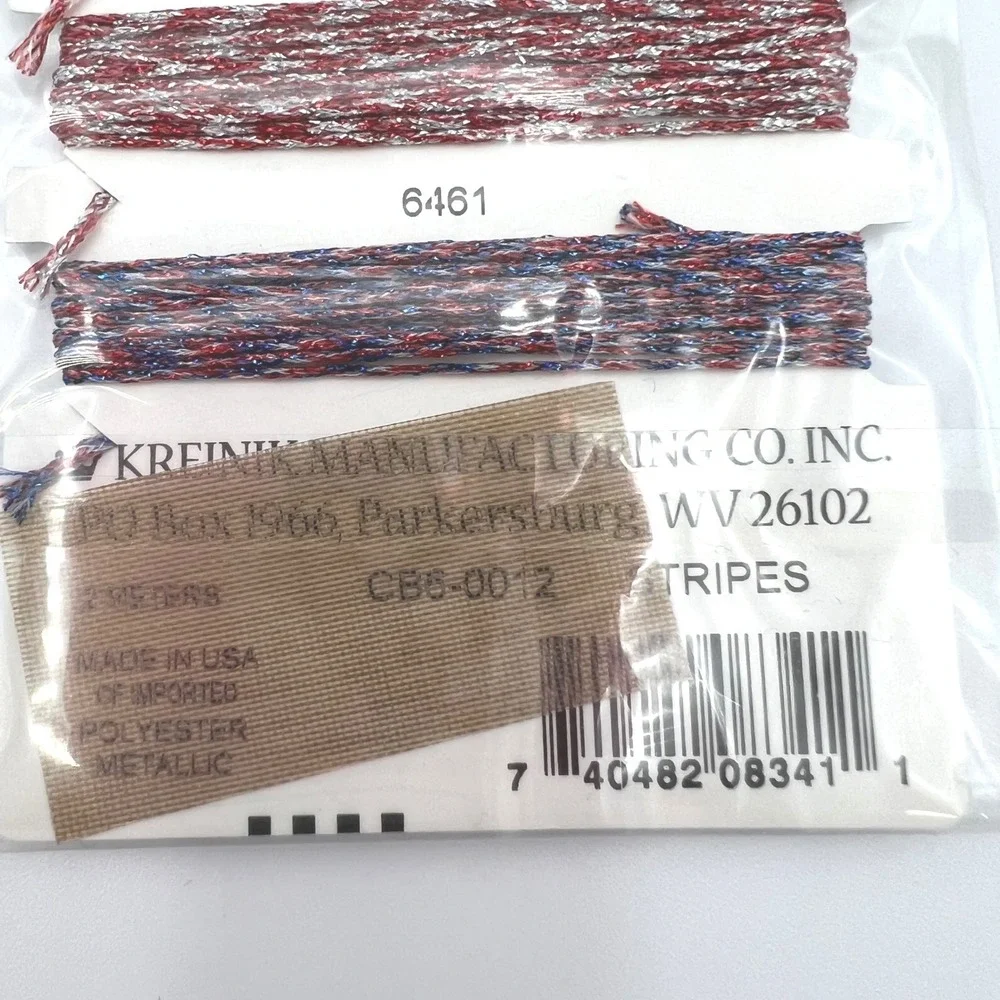 Kreinik Finishing Touches Fusible Iron-On Threads Lot of 8 Metallic Crafting